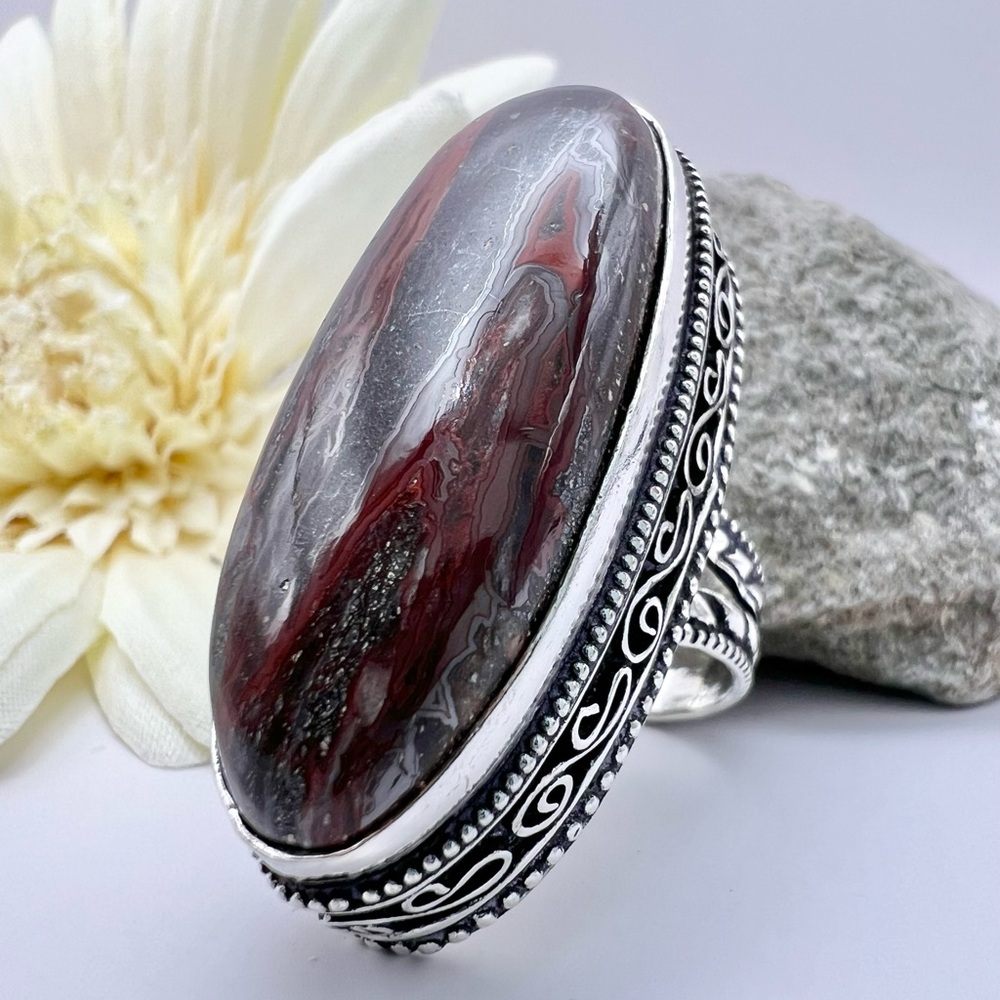CRAZY LACE AGATE RING